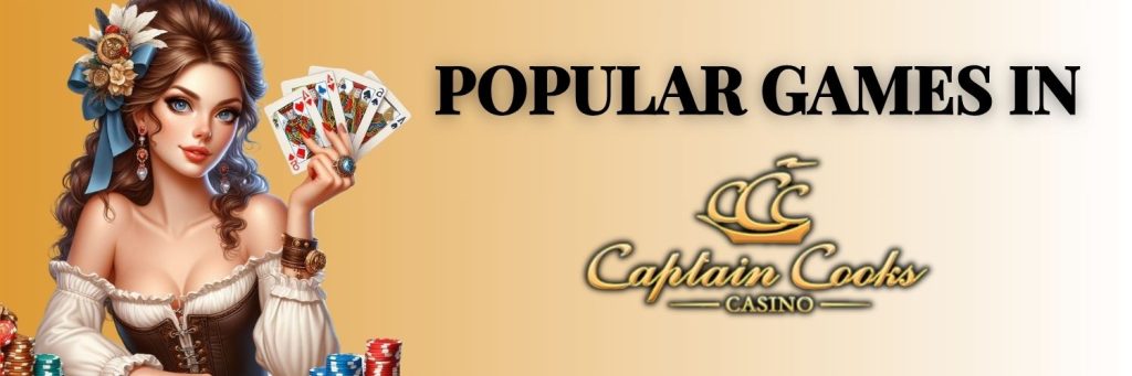Popular games in Captain Cooks Casino